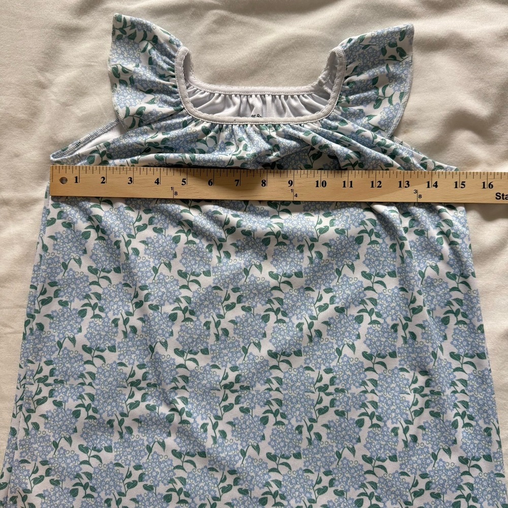 Roller Rabbit X Erica Wilson Girls Marina Nightgown Dress Floral Hydrangea Sz 6 - Picture 6 of 6